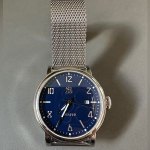 Smith & Bradley Draper automatic watch - blue face